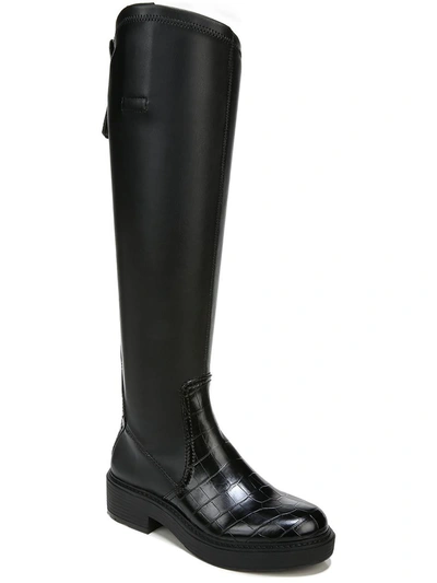 Franco Sarto Keaton Womens Faux Leather Block Heel Knee-high Boots In Multi