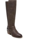DR. SCHOLL'S SHOES LIBERATE WOMENS FAUX LEATHER RIDING KNEE-HIGH BOOTS