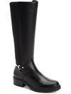 GIANI BERNINI BARNIBEE WOMENS LEATHER RIDING KNEE-HIGH BOOTS