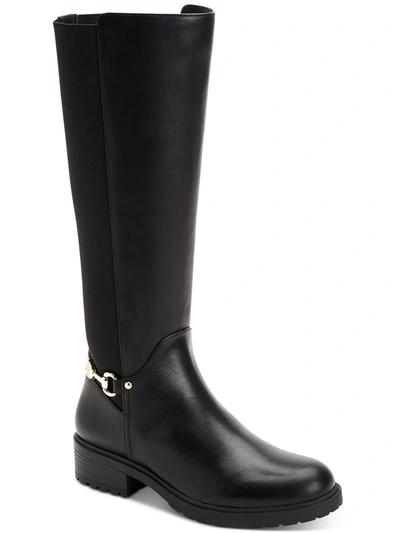 Giani Bernini Barnibee Womens Leather Riding Knee-high Boots In Black