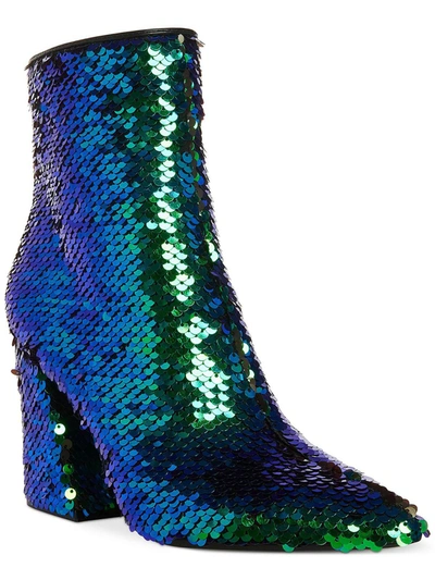 Madden Girl Cody Womens Sequined Pointed Toe Mid-calf Boots In Multi