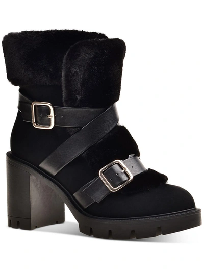 Inc Bemie Womens Faux Fur Zipper Winter & Snow Boots In Multi