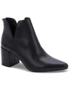 AQUA COLLEGE TREY WOMENS LEATHER NOTCHED BOOTIES