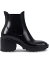 Inc Eadin Womens Waterproof Block Heel Rain Boots In Black