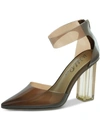 Wild Pair Dellie Womens Ankle Strap Pointed Toe Pumps In Multi