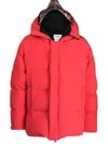 Doublet Short Down Jacket In Red