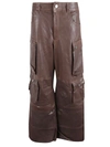 FERMAS.CLUB FERMAS.CLUB LEATHER CARGO PANTS