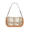 Jw Anderson Bumper-17 Beige Shoulder Bag With Logo Print In 104