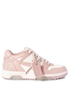 Off-white 30mm Out Of Office Leather Sneakers In Pink