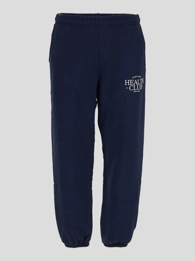 Sporty And Rich Sporty & Rich Sr Health Cotton Sweatpants In Blue