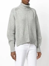 Isabel Marant Dasty Wool-blend Turtleneck Sweater In Grey