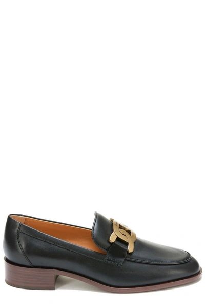 Tod's Leather Loafers In B999