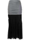Tory Burch Midirock Mit Raffungen In Black