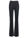 Twinset Mid-rise Flared Jeans In Blue