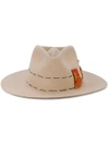NICK FOUQUET Pink Ojo Caliente Fedora hat,378989212164004