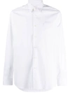 PRADA PRADA LOGO-PATCH LONG-SLEEVE SHIRT