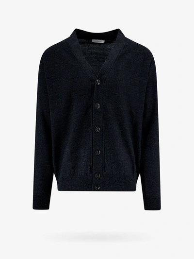 Lemaire Cable-knit Cardigan In Grey