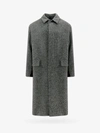 Hevo Cavallino Single-breasted Coat In Grey