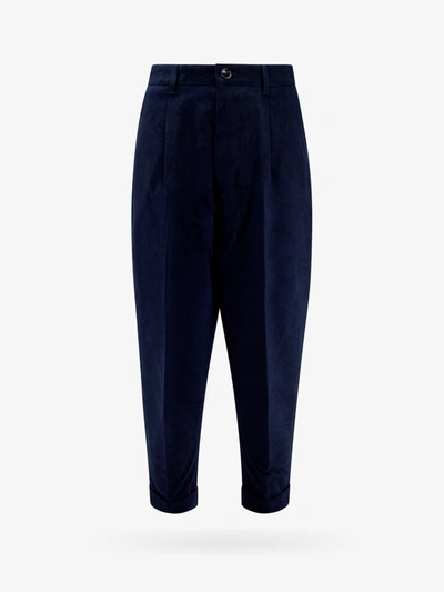 Ami Alexandre Mattiussi Cropped Blue Trousers