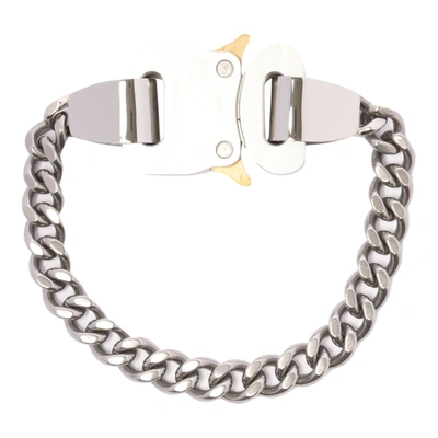 Alyx Rollercoaster-buckle Detail Bracelet In Silver