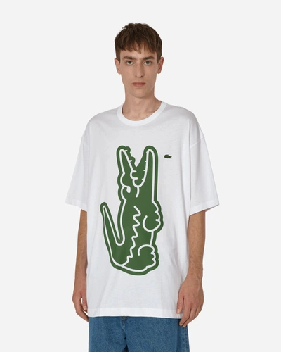 Comme Des Garçons Shirt X Lacoste Cotton T-shirt In White