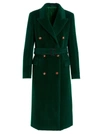 Tagliatore Double-breasted Buttoned Coat In Green