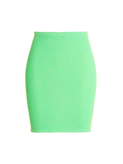 Hunza G Miniskirt In Lime