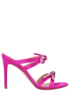 Stuart Weitzman Sw Bow 100 Slide In Fuchsia