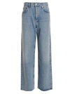 Agolde Low Slung Baggy Jeans In Libertine In Light Blue