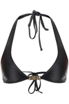 GCDS LOGO TRIANGLE SATIN FINISH BIKINI TOP