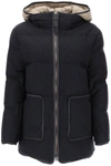 BRUNELLO CUCINELLI KNITTED PUFFER JACKET