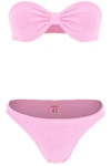 Hunza G Tina Bikini Beachwear In Rose-pink Polyamide In Pink