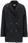 Loulou Studio Solan Double-breasted Padded Shell Jacket In Black