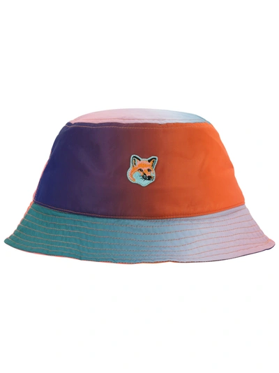 Maison Kitsuné Vibrant Fox Hat In M111 Gradient Print