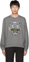KENZO Grey Tiger Sweatshirt,F765SW0014XC