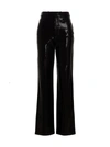 Rotate Birger Christensen High-waisted Sequinned Flared Trousers In Black
