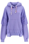 Khrisjoy Double Pockets Hoodie In Purple