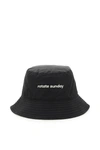 Rotate Birger Christensen Rotate Recycled Nylon Bianca Bucket Hat In Black