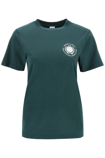 Sporty And Rich Sporty Rich S&r T-shirt In Green