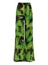 Louisa Ballou Green Cruise Trousers In Multicolor