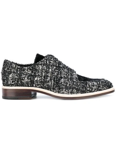 Lanvin Derby Shoes In Black-white