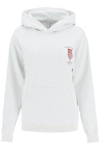 Sporty And Rich Sporty Rich Athletic Team Hoodie In Grey