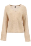 By Malene Birger Wool And Mohair Cimone Sweater In Beige