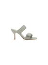 Gia Borghini Off-white Pernille Teisbaek Edition Perni 03 Heeled Sandals In Stone Grey