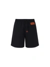 Heron Preston Logo-patch Drawstring Swim Shorts In Black No Color