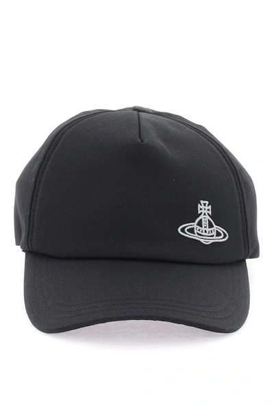 Vivienne Westwood Baseball Cap With Embroidery In Black (black)