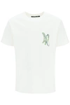 ANDERSSON BELL MONOGRAM EMBROIDERY AND REAR MAXI PRINT T SHIRT