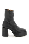 Marsèll Marsell Tacplat Leather Ankle Boots In Black