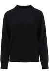 Loulou Studio Batu Brushed Cashmere Turtleneck Sweater In Black