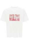 Oamc Albrecht T-shirt With Print In White